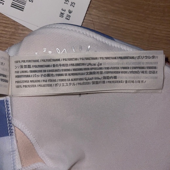 NWT (padded) Hollister Swim Colorful Striped Triangle Bikini (Top Only) - Picture 7 of 13